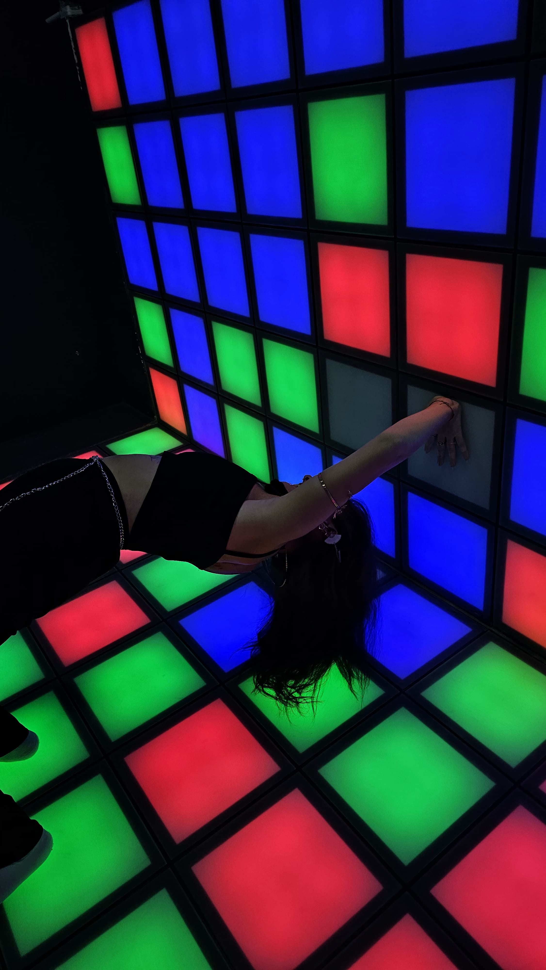 A view of the entire interactive floor room.